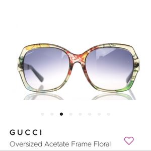 EUC Gucci Floral Sunglasses